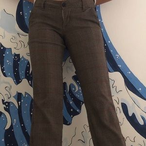 dickies brown plaid skater pants trousers